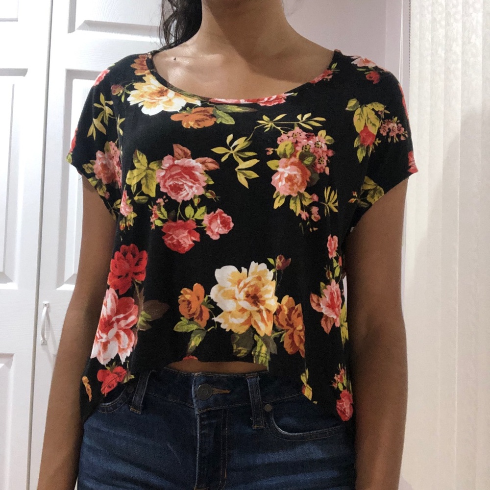 Floral crop top